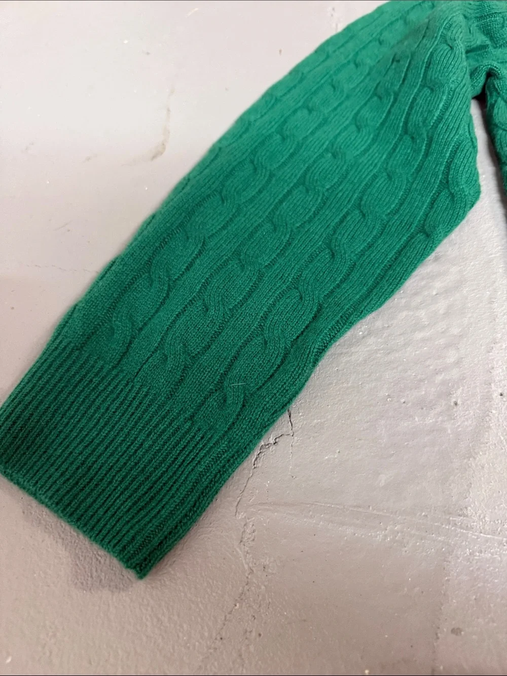 J. Crew Men's Cable Knit Crewneck Sweater - 100% Cashmere!!
